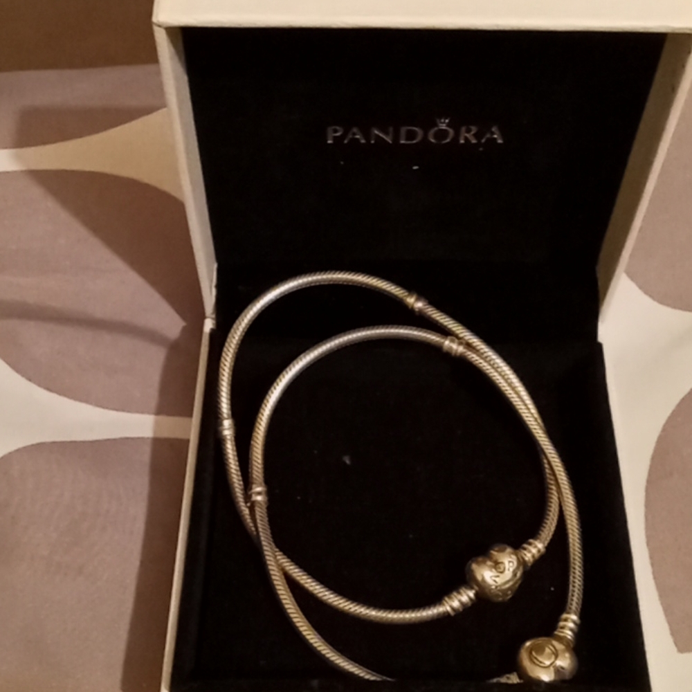 2 Silver pandora bracelets